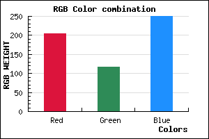 rgb background color #CC75FA mixer