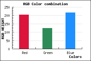rgb background color #CC7CDA mixer