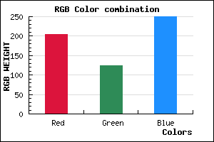 rgb background color #CC7DFA mixer