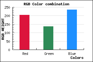 rgb background color #CC88EC mixer