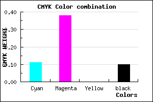 #CC8DE5 color CMYK mixer