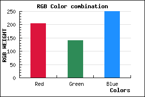 rgb background color #CC8DFA mixer