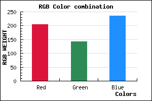 rgb background color #CC8EEC mixer