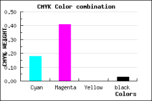 #CC92F8 color CMYK mixer