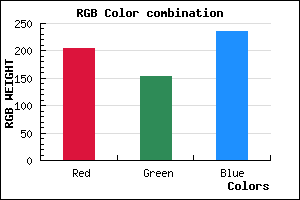 rgb background color #CC9AEC mixer