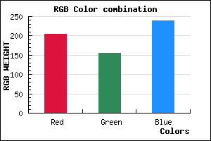 rgb background color #CC9BEF mixer