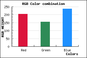 rgb background color #CC9CEE mixer