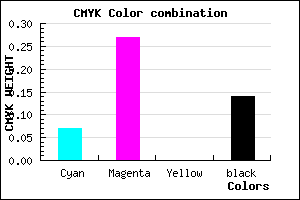 #CC9FDB color CMYK mixer