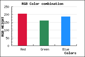 rgb background color #CCA0BB mixer