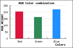 rgb background color #CCA2DC mixer