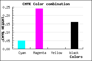 #CCA3D7 color CMYK mixer