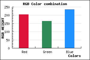 rgb background color #CCA5EB mixer