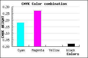 #CCB6FA color CMYK mixer