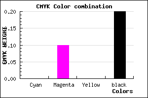 #CCB7CB color CMYK mixer