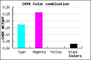 #CCB7F7 color CMYK mixer