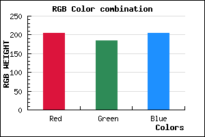 rgb background color #CCB9CD mixer