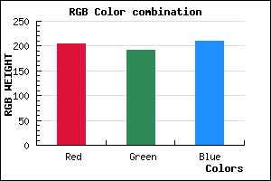rgb background color #CCC0D2 mixer