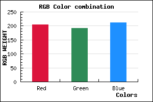 rgb background color #CCC0D4 mixer