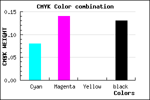 #CCC0DE color CMYK mixer