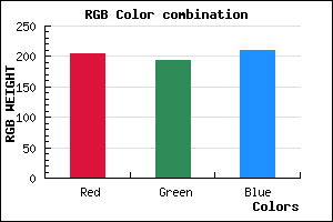 rgb background color #CCC1D1 mixer
