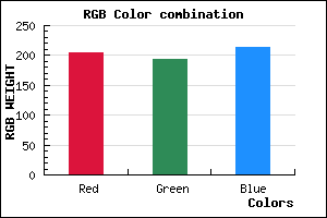 rgb background color #CCC2D6 mixer