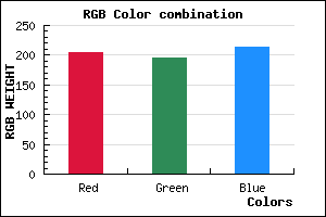 rgb background color #CCC3D5 mixer