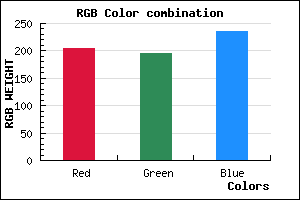 rgb background color #CCC3EB mixer