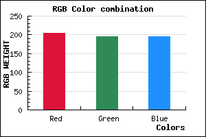 rgb background color #CCC4C4 mixer