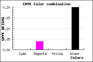 #CCC4CB color CMYK mixer