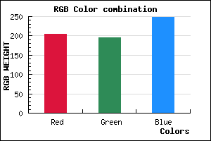 rgb background color #CCC4F8 mixer