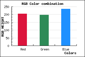 rgb background color #CCC5EB mixer