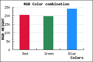 rgb background color #CCC5F1 mixer