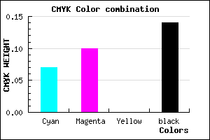 #CCC6DB color CMYK mixer