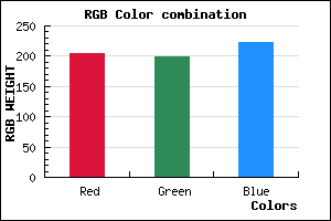 rgb background color #CCC6DE mixer