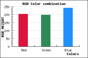 rgb background color #CCC6F2 mixer