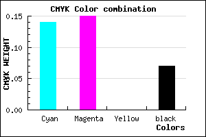 #CCC8EC color CMYK mixer