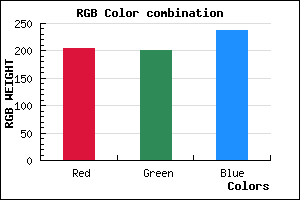 rgb background color #CCC9ED mixer
