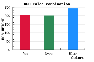 rgb background color #CCC9F3 mixer
