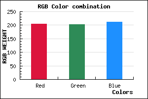 rgb background color #CCCAD4 mixer