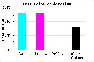 #CCCCEA color CMYK mixer