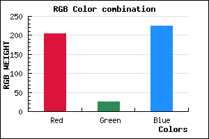 rgb background color #CC1AE0 mixer