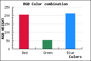 rgb background color #CC35D4 mixer