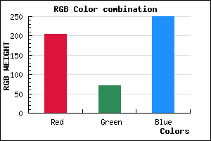 rgb background color #CC48FA mixer