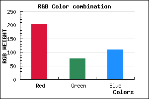 rgb background color #CC4C6D mixer