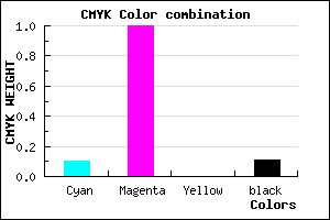 #CD00E4 color CMYK mixer