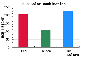 rgb background color #CD6AE0 mixer
