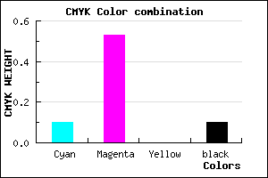 #CD6BE5 color CMYK mixer