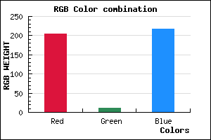 rgb background color #CD0BD9 mixer
