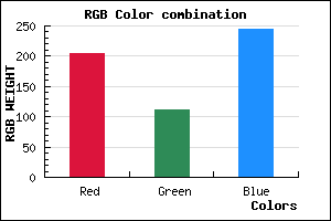 rgb background color #CD6FF5 mixer