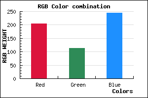 rgb background color #CD71F5 mixer